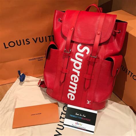 supreme x louis vuitton christopher backpack|louis Vuitton X supreme cartera.